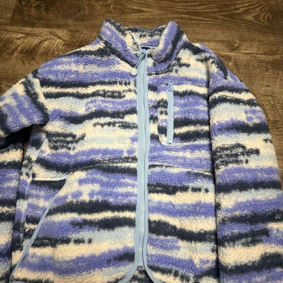 Athleta Girl Sherpa Zip Up Jacket Size Large 12 - Picture 2 of 4